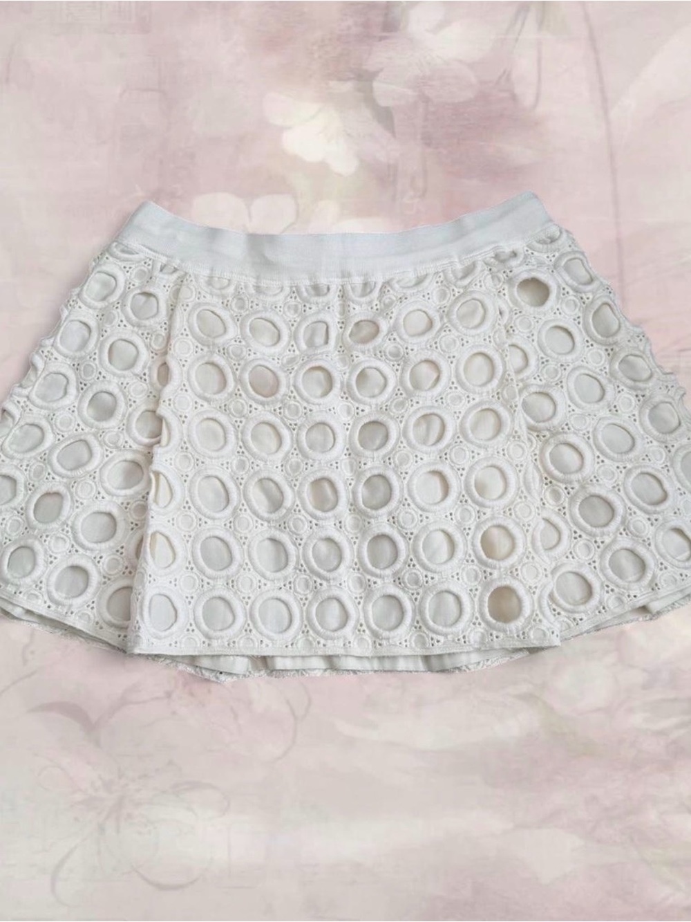 Juicy Couture White Eyelet Lace Mini Skirt - Women - Picture 3 of 6